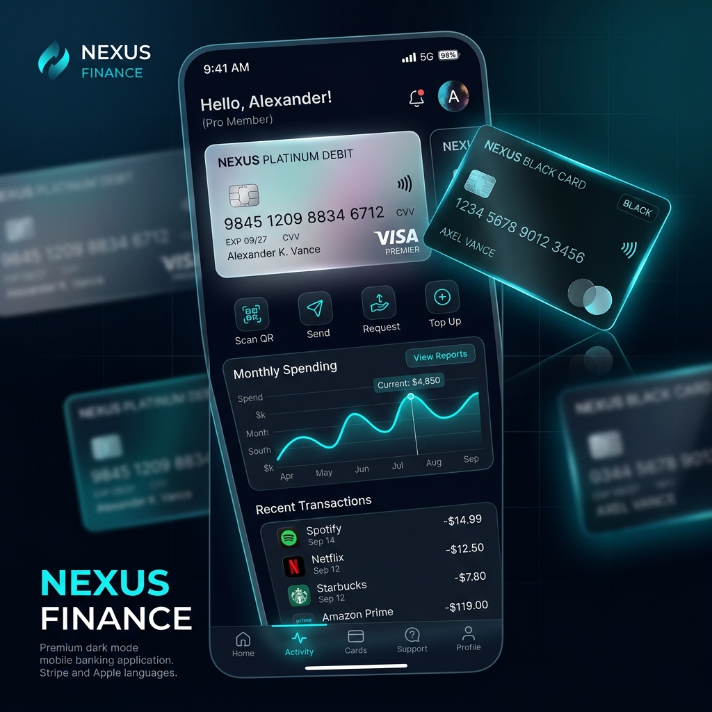 SaaS Banking Platform UI Design